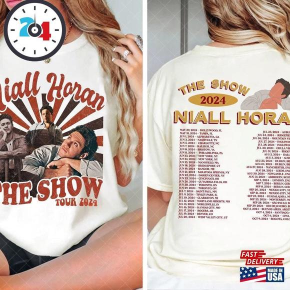 Other - Maglietta Tour Niall Horan Grafica The Show Live On Concert 2 Sided